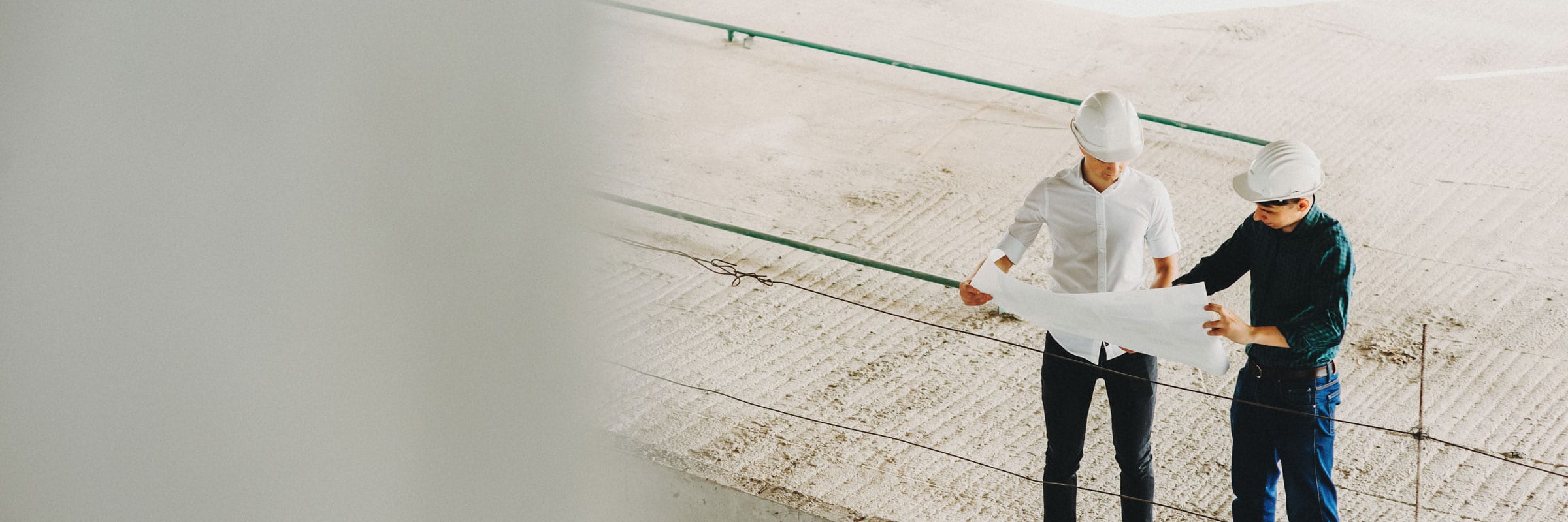 Baustelle Besprechung und Planung